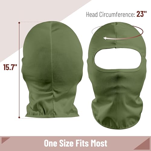 Balaclava Full Face Mask for Skiing and Outdoor Sports - Army Green