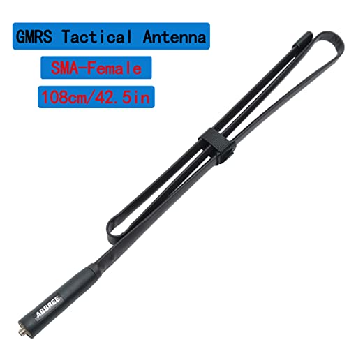 ABBREE 42.5-Inch GMRS Radio Antenna SMA Female Tactical 462-467MHz