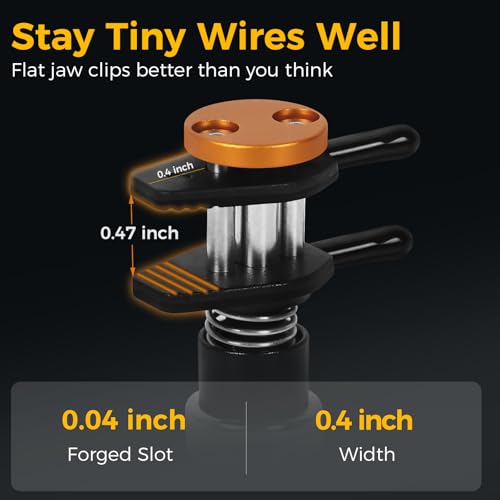 Magnetic Helping Hands Clamp Metal, Adjustable Third Hand Soldering Holder Stand For Small Electronics, Hobby DIY, Craft, PCB Repair, Precise Work, Exclusive Dual-Head Ultra-Grip