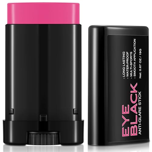 Anti-Glare Eye Black Stick for Sports - Sweat-Proof Grease Paint - Pink