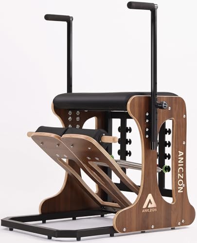 Pilates Stability Chair with Handles - Walnut Color