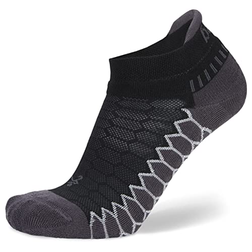 Balega Silver Compression No Show Athletic Socks Large Black - Men & Women