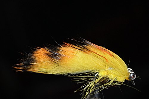 Tigofly 12pcs Weighted Zonker Streamer Trout Flies #6 for Fly Fishing