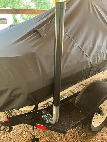 Americangaslogs 2 Pack Adjustable Boat Trailer Guide-Ons, 40-48 Inch Rustproof Steel with PVC Pipes