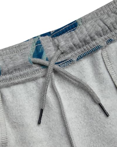 Boys Fleece Athletic Joggers - Lightweight Performance Pants - Light Grey Heather