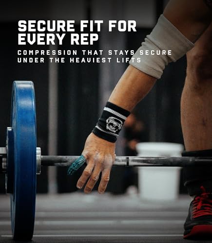 Sweat-Wicking Wrist Sweatbands - Breathable Cotton-Blend - Gray