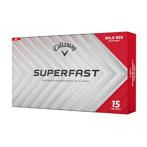 Callaway Superfast 2025 Red Golf Balls - High-Speed Distance & Soft Feel