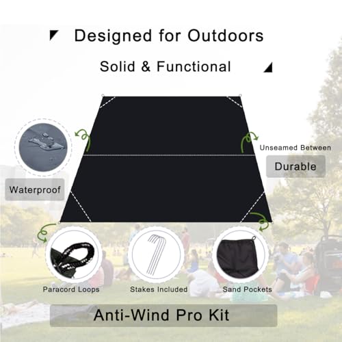 Pocket Blanket, Compact Blanket for Picnic, Beach, Festival