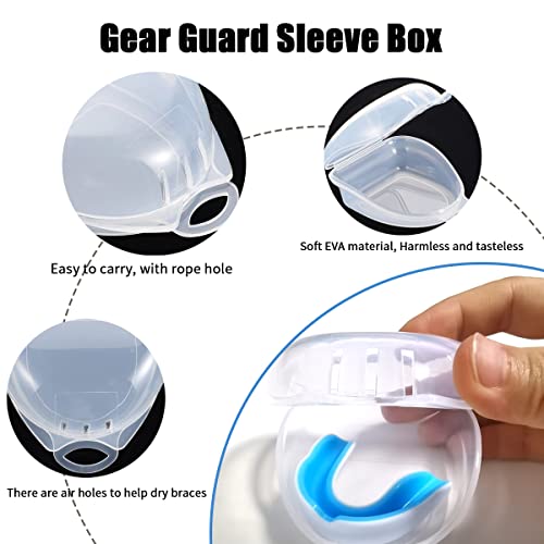 Sports Mouth Guard for Kids - 2 Pcs, Blue & Red, BPA Free