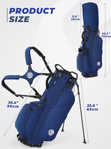 7-Way Golf Stand Bag for Men & Women - Lightweight Blue