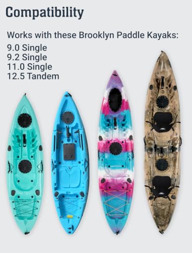 BKC Brooklyn UH-PS223 Memory Foam Kayak Seat 1 Pack - Adjustable, Waterproof Support