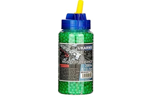 2000-Count 6mm Airsoft BB Pellets - 0.12g Double-Polished