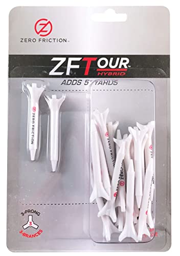 Tour Hybrid Golf Tees - 20 Pack, White, 1-3/4-Inch