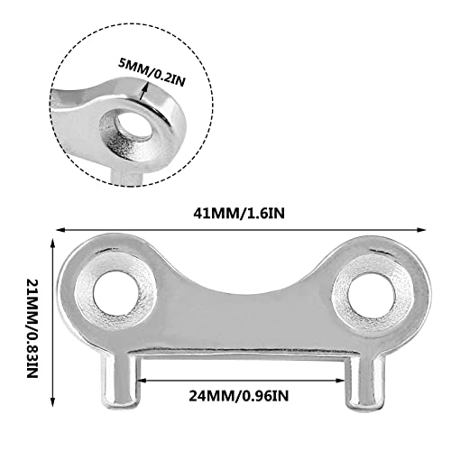 2-Pack 316 Stainless Steel Boat Deck Fill Plate Key for Fuel Water Caps