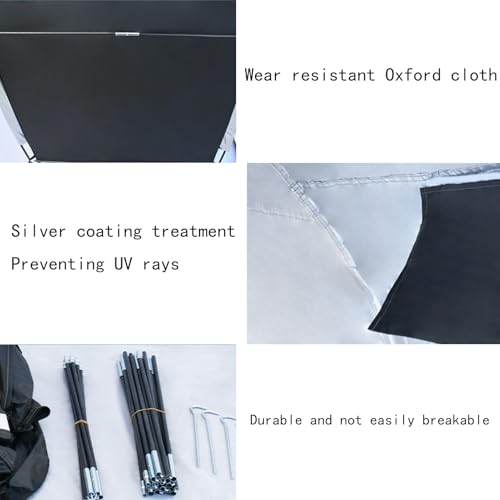 210D Oxford Bike Tent for Outdoor, Waterproof 2 Bikes Storage Shelter Shed, UV Resistant Bicycle Cover for Rain Sun Protection, Easy Setup for Garden for Bike,Motorcycle Shelter (78.7x33.5x65inch)