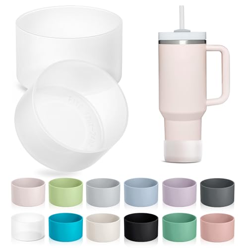 Silicone Boots for Tumblers and Bottles - 2-Pack Clear