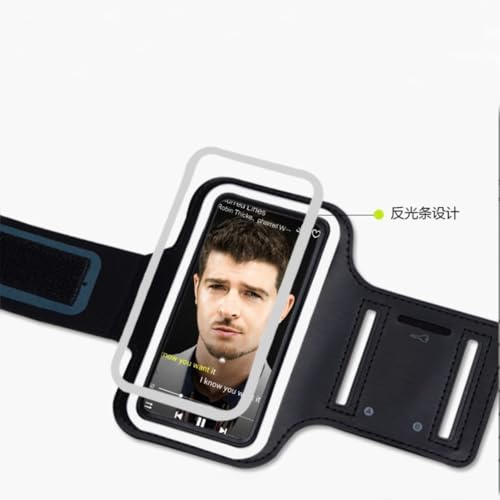 MP3 MP4 Music Player Running Armband Case - Black