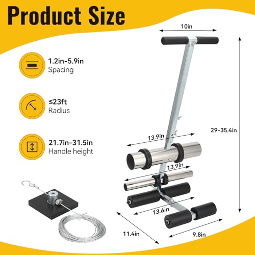 Court Line Tape Machine - Adjustable Floor Tape Applicator for Sports