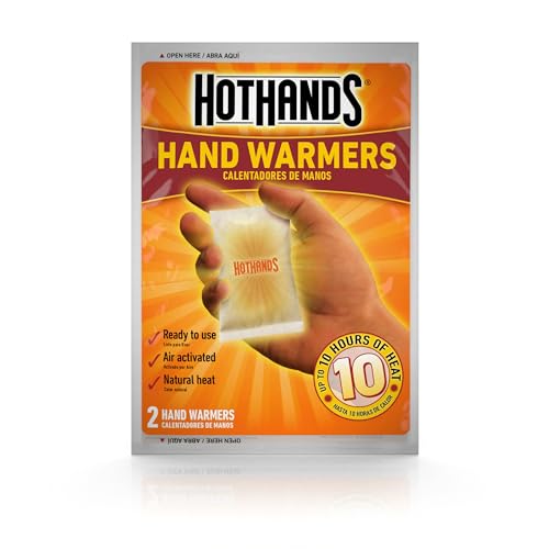 10 Pairs of Air-Activated Hand Warmers - Long-Lasting Heat for Outdoor Activities