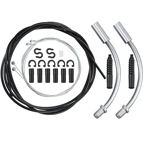18-Piece Bicycle Brake Cable Set for Mountain & Road Bikes