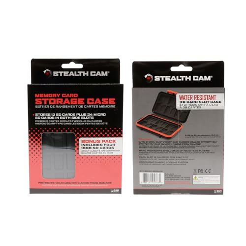 Stealth Cam 16GB SD Card Pack with Storage Case – High-Speed Data Transfer for Trail Cameras