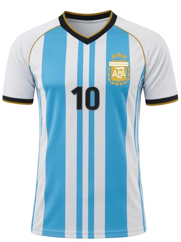 Kids Argentina Soccer Shirt - Lionel Messi #10 - Large