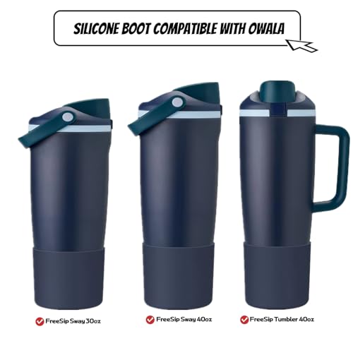 Silicone Protective Boot for Owala FreeSip Sway Bottles - Sea Captain