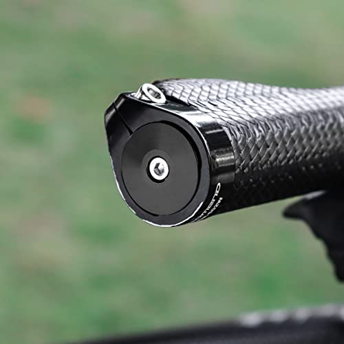 Bicycle Handlebar End Plugs - Black No Logo - Fits Most Bikes