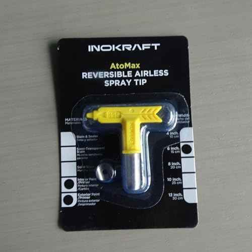 InoKraft 517 Spray Tip AtoMax Reversible Airless Spray Nozzles for Airless Paint Spray Guns, Airless Sprayer Accessories, for Contractor Homes Buildings Garden Decks (517)