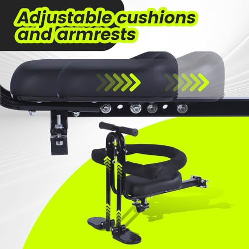 Front Mounted Kids Bike Seat with Foot Pedals - 2-5 Years