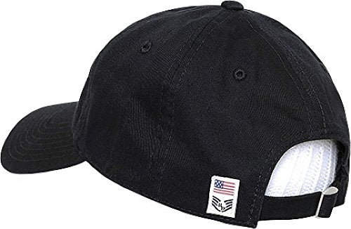 Rapid Dominance Relaxed Cotton Cap - Black-w Embroidered 6-Panel Hat