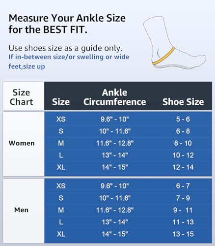 Slim-Fit Ankle Brace with Auto-Shaped Pads - Adjustable Support