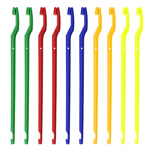 Fishing Hook Remover Tool - 10-Pack Disgorgers in 5 Colors