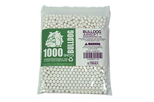 1000 Biodegradable Airsoft Pellets 0.20g - 6mm White BBs