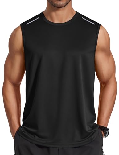 Men's Quick Dry Sleeveless Workout Tank Top - Moisture Wicking Athletic Shirt