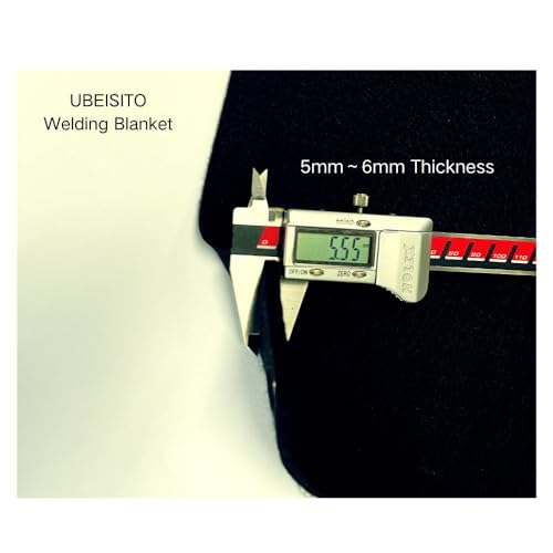 Welding Blanket Fireproof 5mmThickness 12''x24'',Carbon Fiber Mat for Soldering Brazing Plumbing Hole Propane Torch Copper Pipe,Up To1800¡ÆF Hvac Heat Shield Resistant Flame Protector Tool