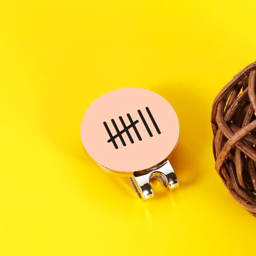 Copper Golf Ball Marker Hat Clip 7 Year Anniversary Gift for Him Her