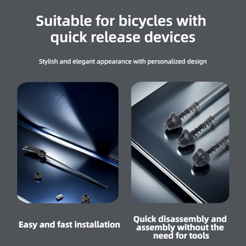 Quick Release Bike Skewer Set 145/180mm - 18cm Tool-Free for MTB/Road Bikes