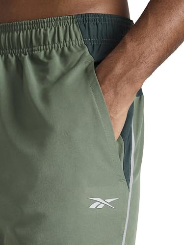 Reebok Men's Warm Up Training 7” Shorts - Large Duck Green