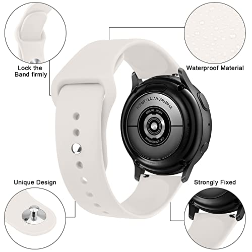 Soft Silicone Sport Watch Band for Garmin Vivoactive 5 - Starlight