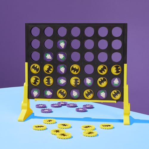 Batman Connect 4 Game - 2 Player Strategy Board Game for Kids & Families