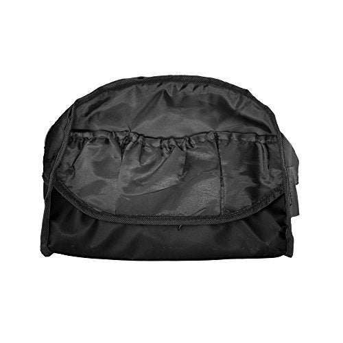 DALIX 12-Inch Mini Two-Tone Duffle Bag - Black
