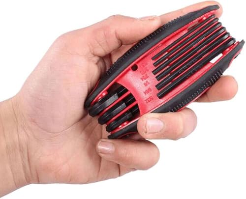 Archery Multi Wrench Tool - 9-in-1 Foldable Hex Wrench - Red