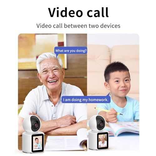Two Way Pet Camera with 2.8 inch HD Screen, 1080P Video Calling Camera for Indoor Home Security, Indoor Home Nanny/Dog/Baby Security Device with Phone App