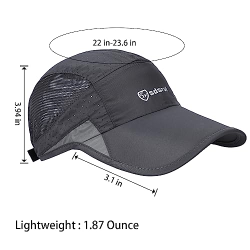 AYPOW Unisex Breathable Mesh Baseball Cap 2 Pack Grey & Deep Grey Sports Hat