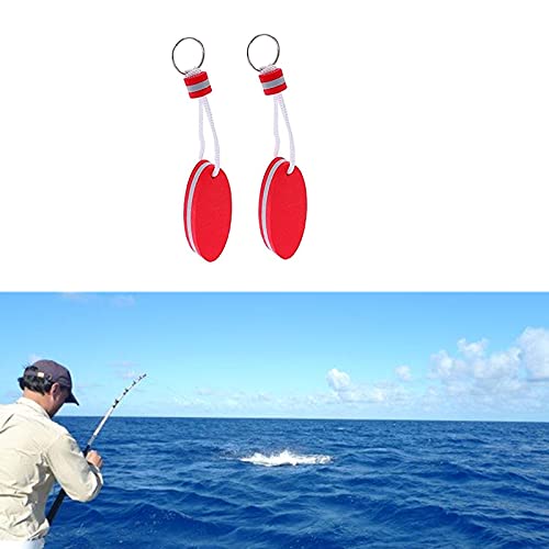 Floating Keychain - 2 Pieces Buoyant Key Rings for Outdoor Sports