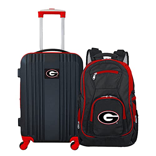 University of Georgia Bulldogs 2-Piece Luggage Set - Spinner & Backpack