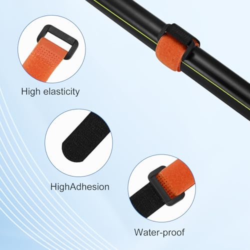 20Pcs Fishing Rod Holder Straps & Tackle Ties for Anglers