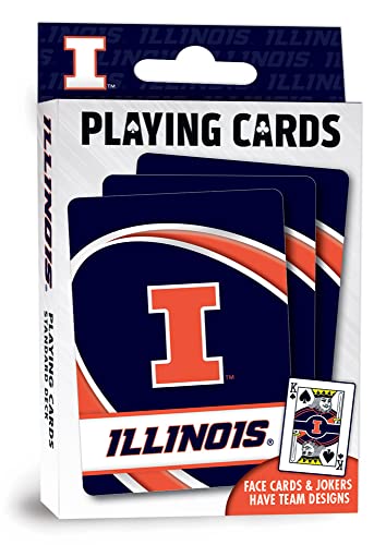 NCAA Illinois Fighting Illini Playing Cards - Poker Size Deck