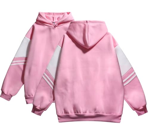 Korea Pop Hoodie for Women - Pullover Sweater - Small Pink